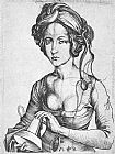 Martin Schongauer Canvas Paintings - A Foolish Virgin